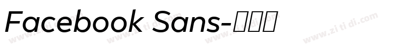 Facebook Sans字体转换